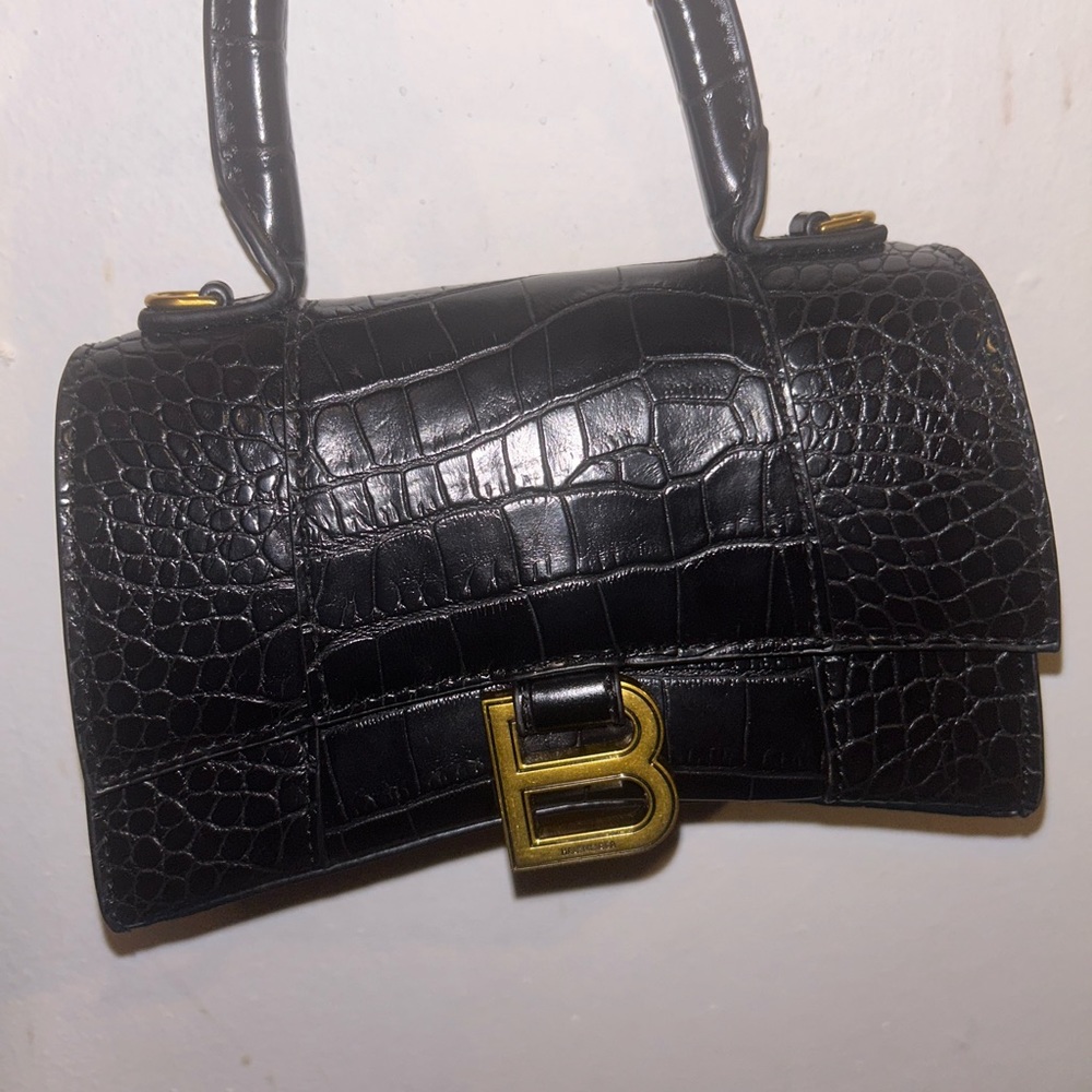 Hourglass Balenciaga Black Bag - Picture 7 of 16